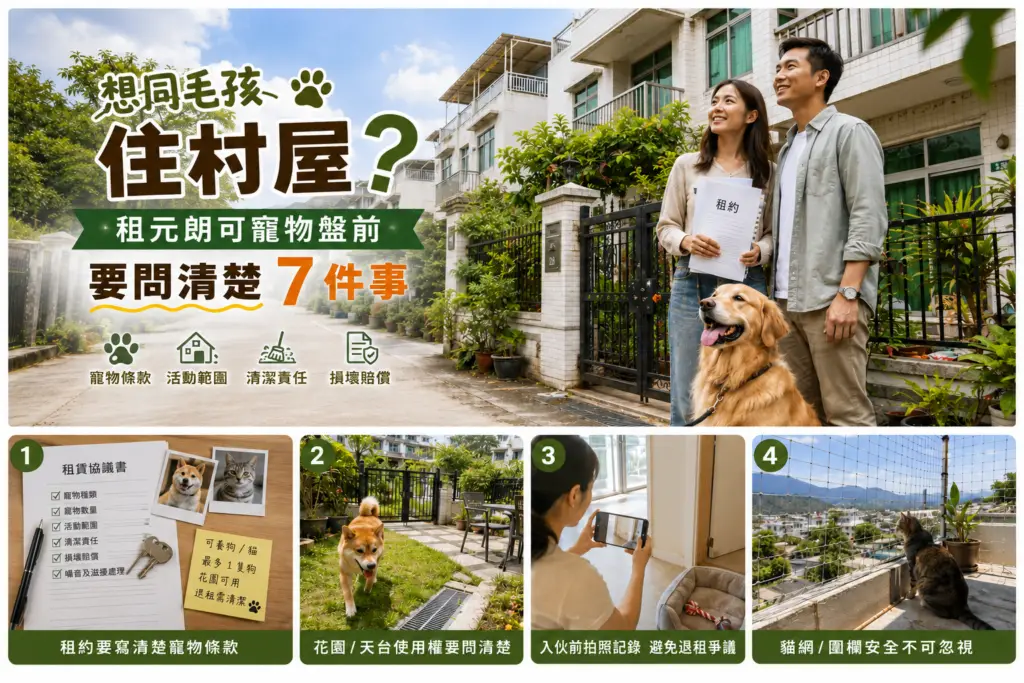元朗租屋指南：與毛孩同住